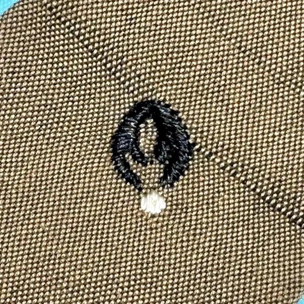 40s Donegal silk khaki women’s service uniform crossover tie